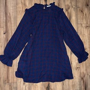 plaid flannel dress